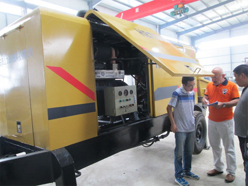 外商考察混凝土泵，成功訂購(gòu)！